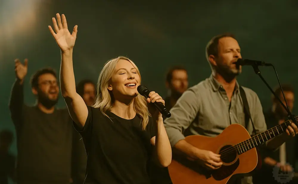 Bethel Music performing live on stage